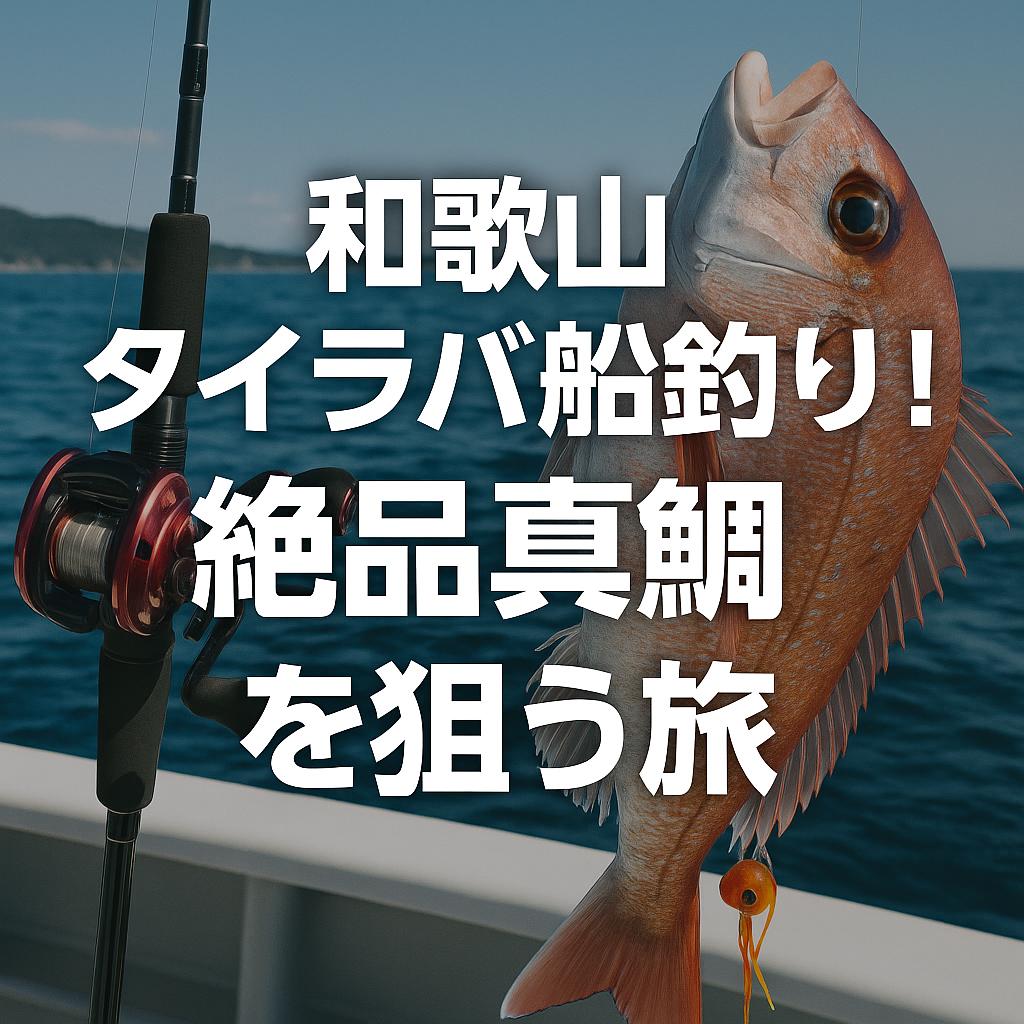 和歌山タイラバ船釣り！絶品真鯛を狙う旅
